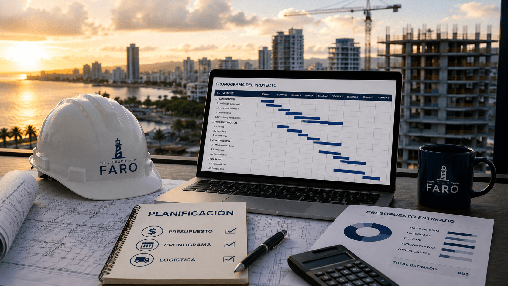 Planificación de obra: planos y coordinación.